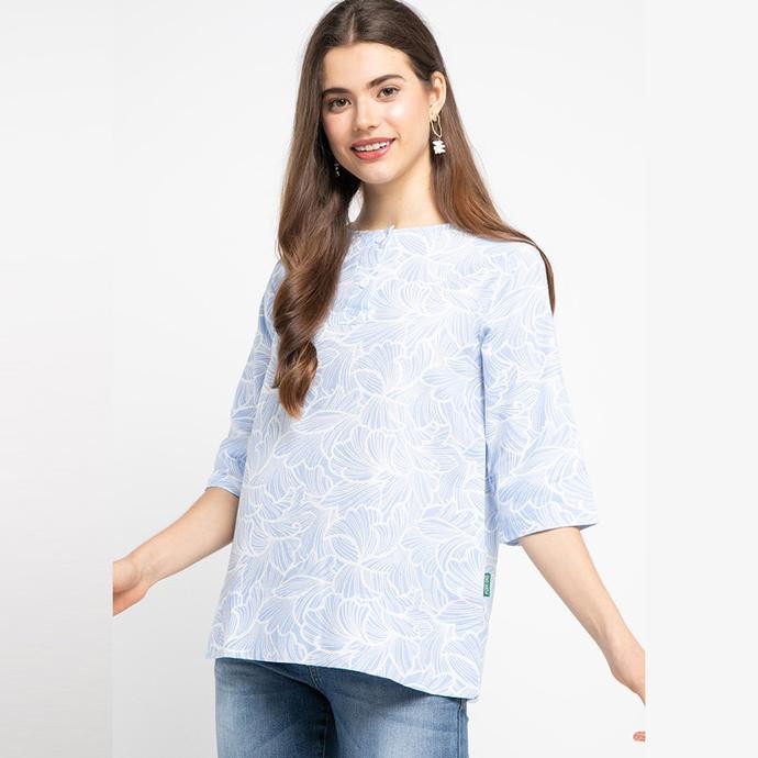 

BLUE- POINT ONE NAYLA FLORAL BLOUSE BLUE