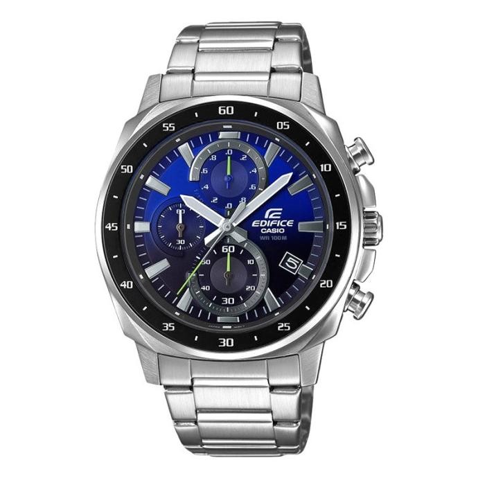 

BLUE- CASIO EDIFICE EFV-600D-2AVUDF CHRONOGRAPH MEN BLUE DIAL STAINLESS STE