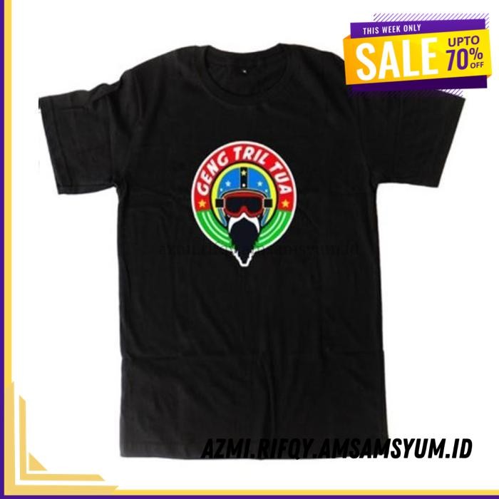 (DONE) KAOS TSHIRT BAJU OBRAL MURAH COMBED 30 DISTRO GENG TRIL VINTAGE TRAIL TUA MOTOR OTOMOTIF PROM