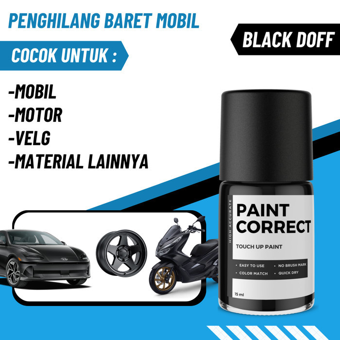 CAT OLES PENGHILANG BARET MOBIL MOTOR BLACK MATTE DOFF