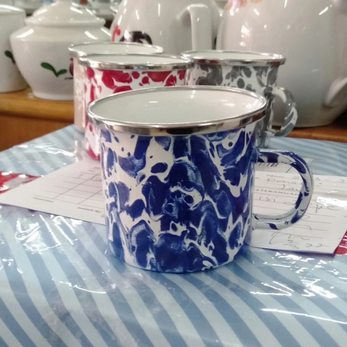 KEDAUNG MUG GELAS CANGKIR ENAMEL 6X7CM