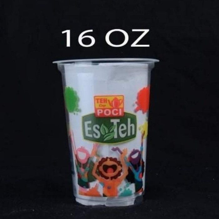 GELAS CUP 50PCS "ES TEH" 16OZ
