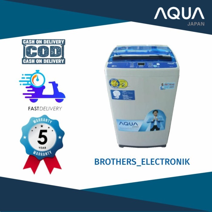 MESIN CUCI 1 TABUNG SANYO AQUA 77DH. 7,5KG. HIJAB SERIES