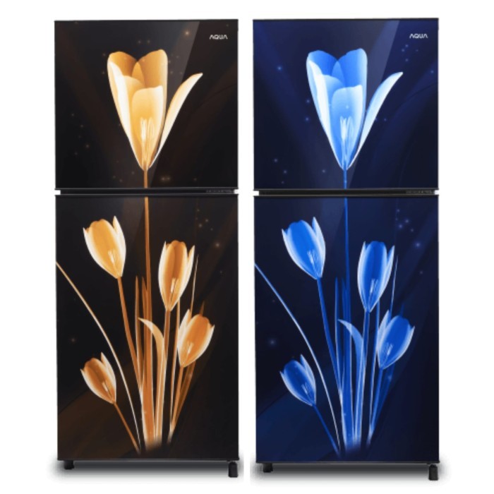 KULKAS 2 PINTU AQUA AQR-D251 LK/LB NEW DESIGN & LOW WATT