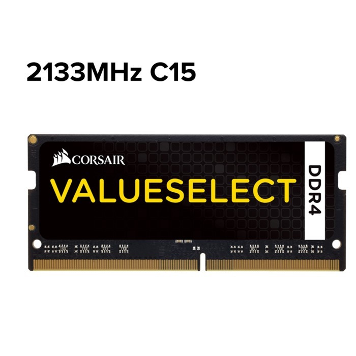 Corsair Memory 8GB (1x8GB) DDR4 SODIMM 2133MHz C15 CMSO8GX4M1A2133C15
