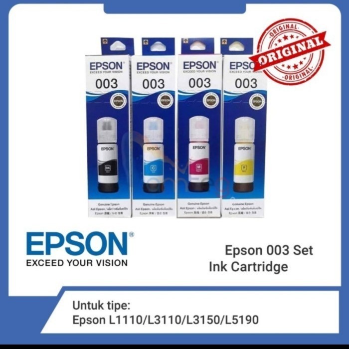 Tinta Epson 003 Original 1 Set L3210