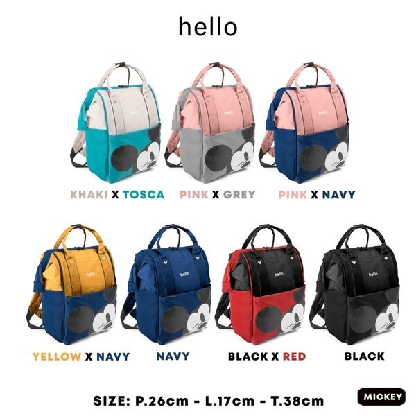 STOK TERBATAS Hello disney mickey diaper backpack - Mommy bags - diapers bags - tas bayi - tas popok