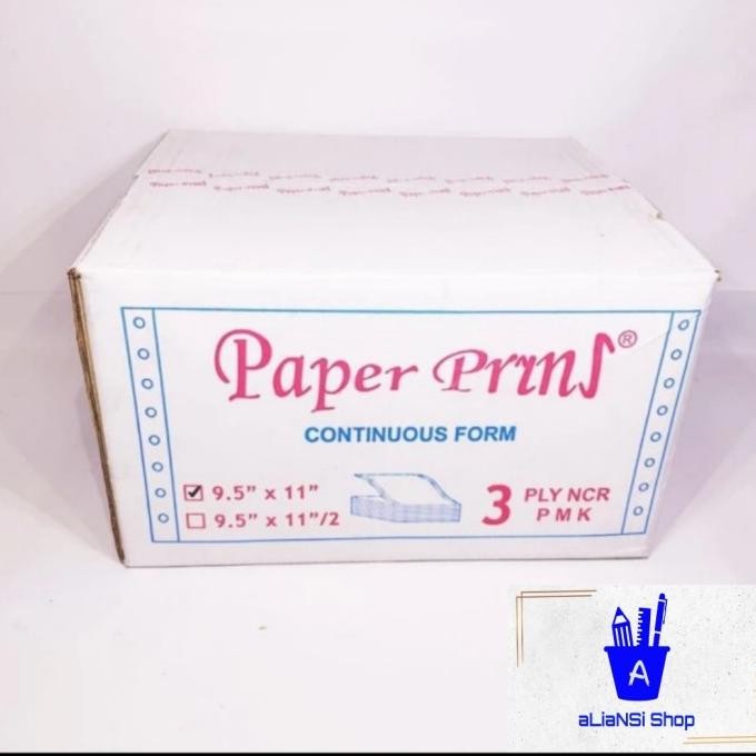 

TERMURAH - Continuous Form 9,5" x 11" (3 PLY) - merk PAPERPRYNS