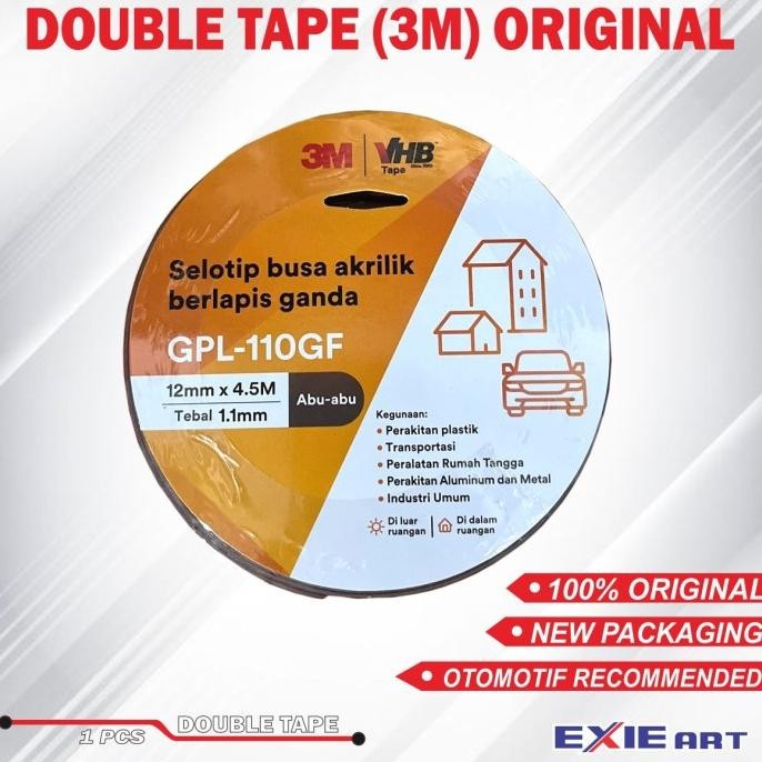 

Baru Double Tape 3M original VHB 12 mm ex13