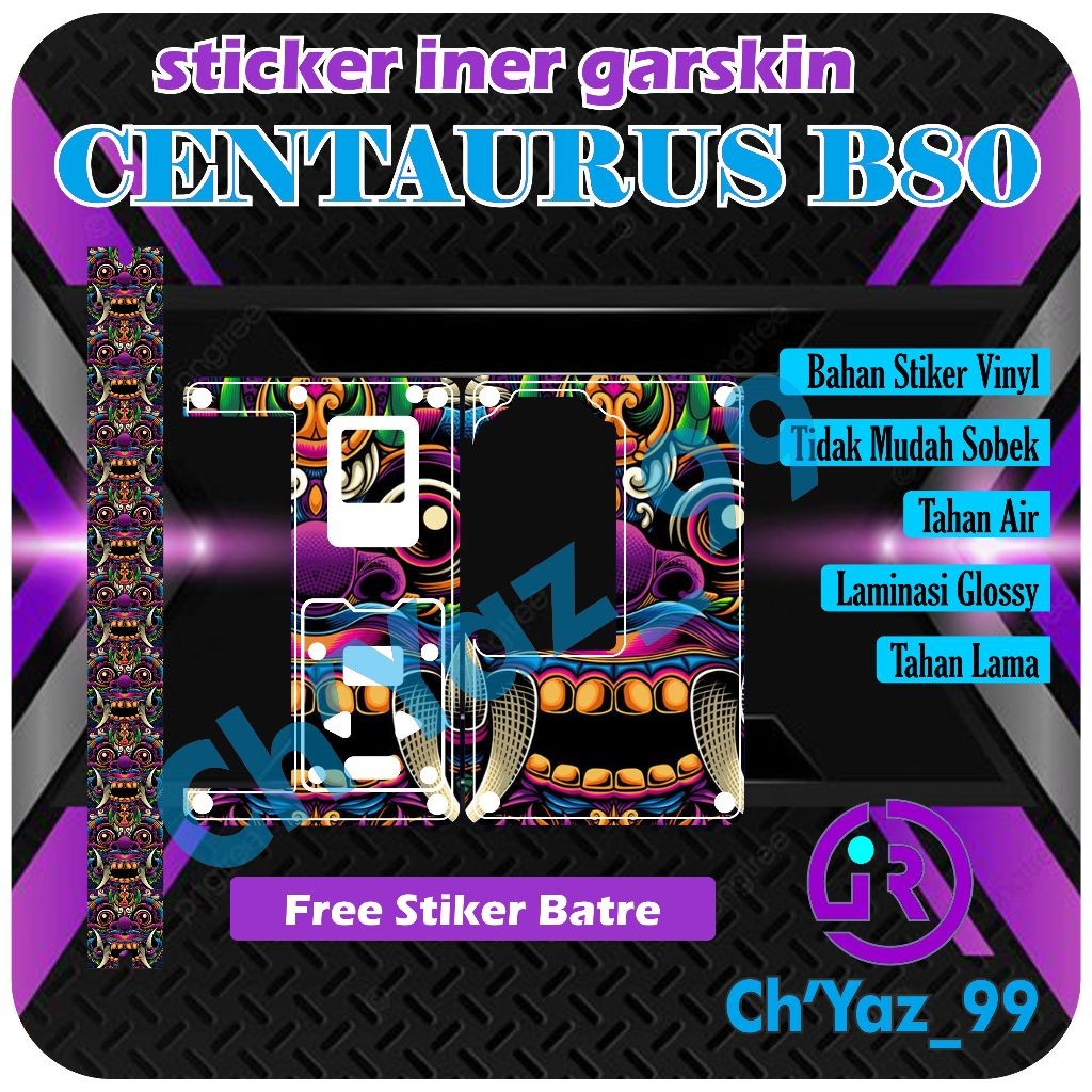 

*Premium Quality* Chyaz99 B80 Iner Glossy Laminasi 25 Garskin Custom Stiker Maxdecal Bkn Case COD