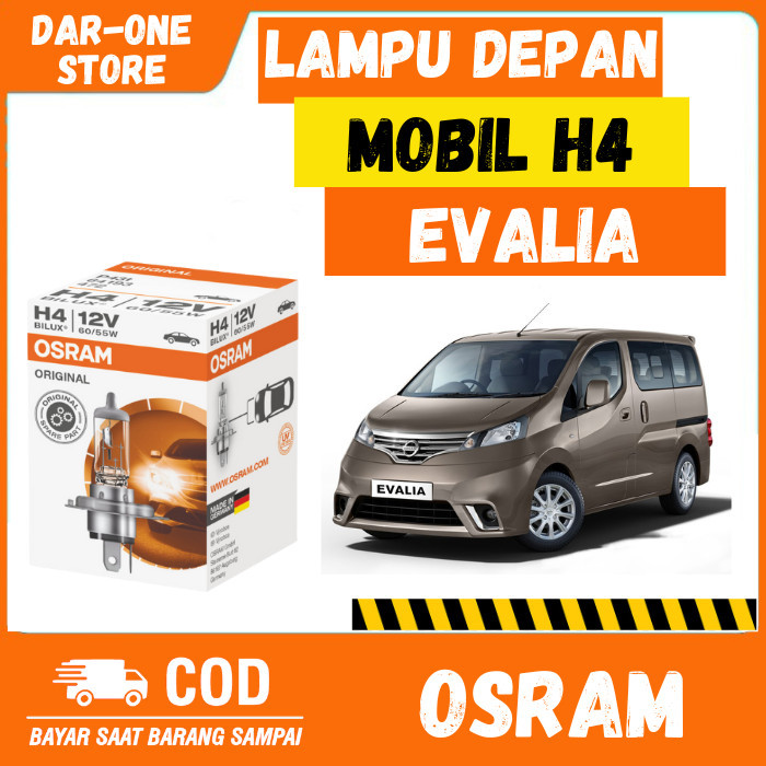 LAMPU DEPAN MOBIL H4 NISSAN EVALIA ORIGINAL OSRAM