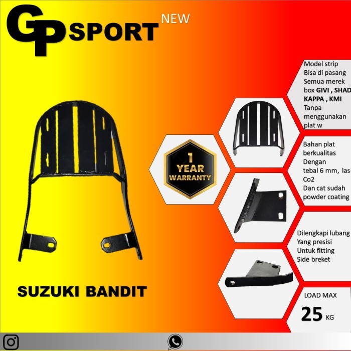 BRACKET GP SPORT GSX BANDIT SUZUKI 150 BANDIT