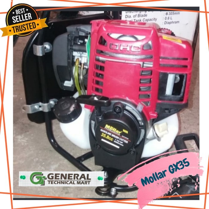 MESIN POTONG RUMPUT MOLLAR 4 TAK MODEL HONDA GX35