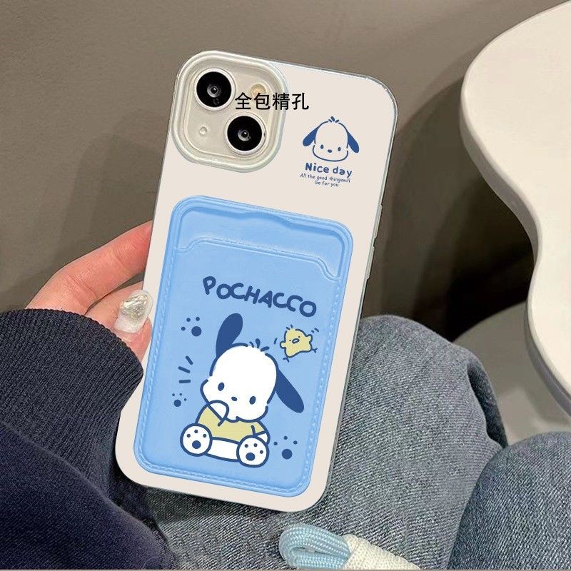 Luar Negeri Card Holder Sanrio Sedikit Segar Anjing Bertelinga Besar Casing Hp Oppo A60 A16 Reno 11F