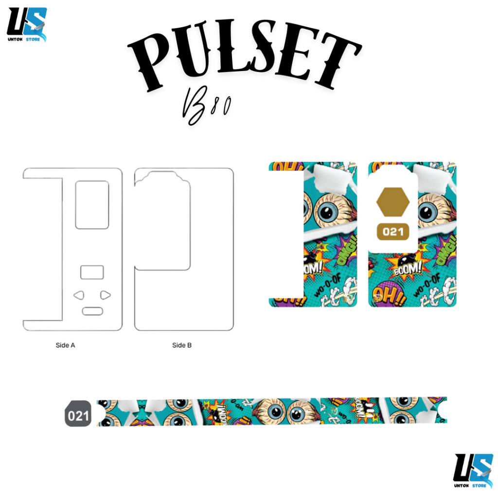 

*Premium Quality* Stiker Set Ukuran B80 Banyak Dan Bacdorr Transfaran 21 Garskin Custom Stiker Maxdecal Bkn Case COD