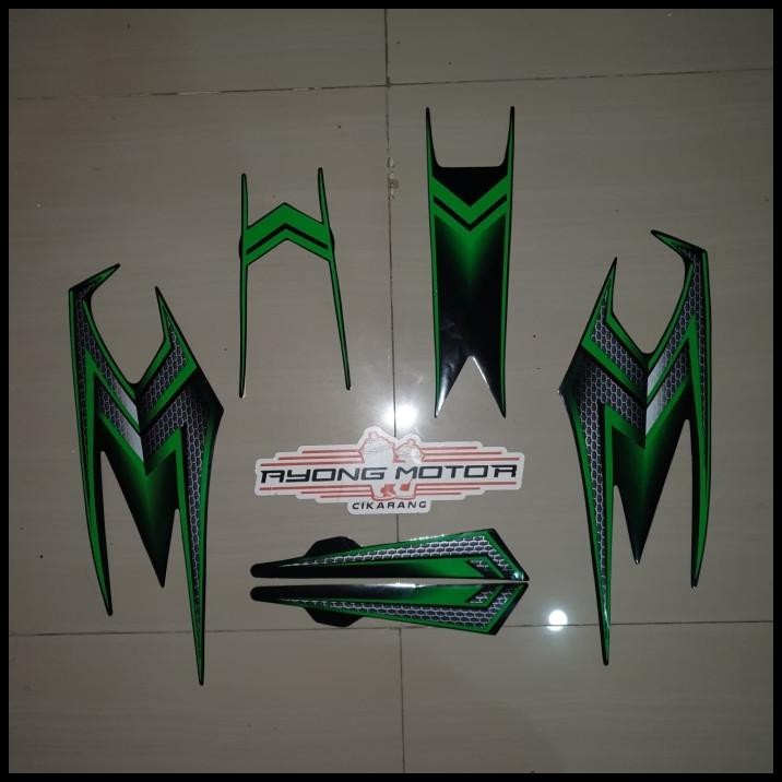 HOT DEAL STRIPING RX KING SE 2003 CUSTOM HITAM (HIJAU)