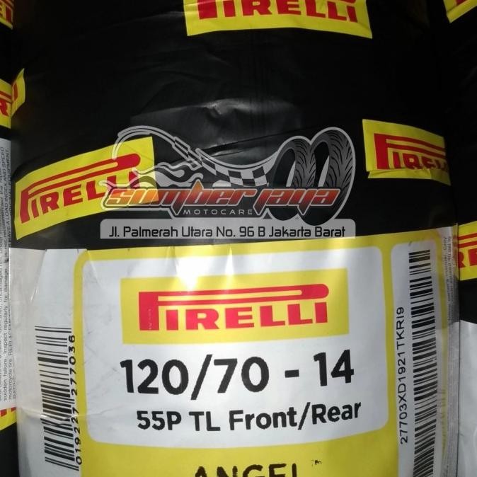 Original Ban Pirelli 120/70-14 Angel Scooter Untuk PCX, ADV 150, VARIO 150 LED