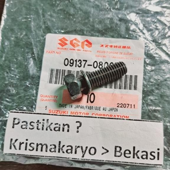 baut knalpot satria 2tak hiu lumba ori 2t 