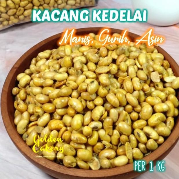 

Kacang Kedelai Goreng Gurih Asin Renyah Isi 1Kg Nett