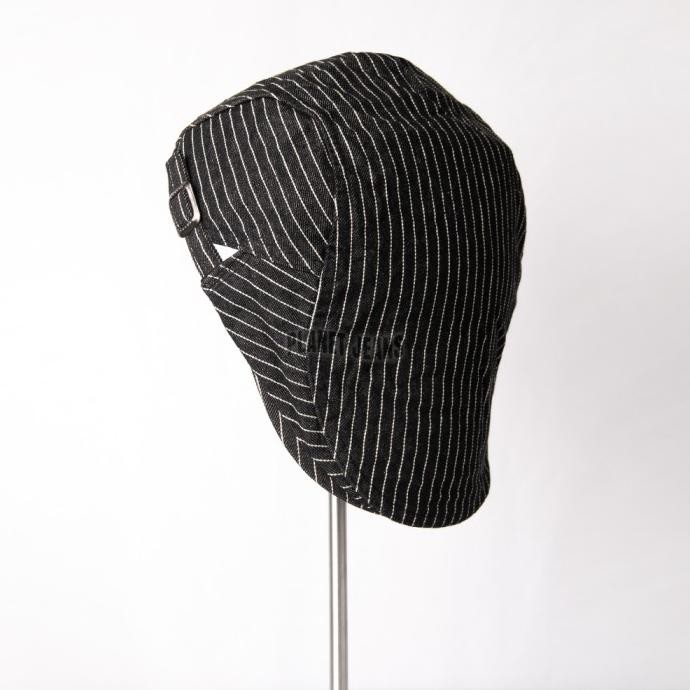 Topi Flat Cap Denim Salur Pelukis Vintage Baret Newsboy Hat Stripe - FC06 Planet Jeans HARA