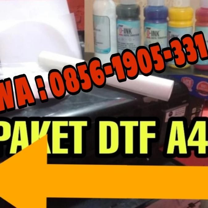 Paketan Printer Sablon Dtf A4 Bisa Kaos Gelap Dan Terang Khrisnaalfred