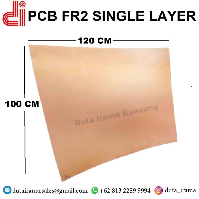 Pcb Fr2 Single Layer Lembaran Pcb Polos Pertinaks Ukuran 100X120 Cm
