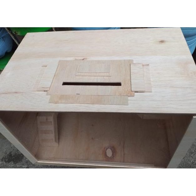 Kandang Hamster Akrilik Balkon Tingkat Dua