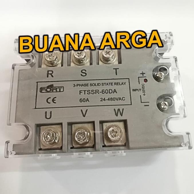 

SOLID STATE RELAY 3 PHASE FTSSR-60DA 4-32VDC 60A MERK FORT
