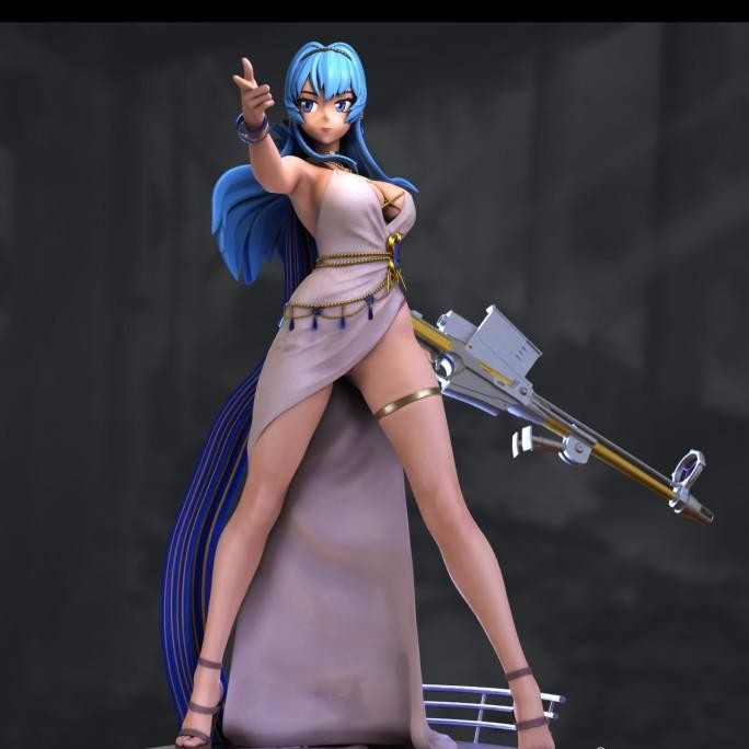 Tersedia Helm Nikke Resin Kit Figure