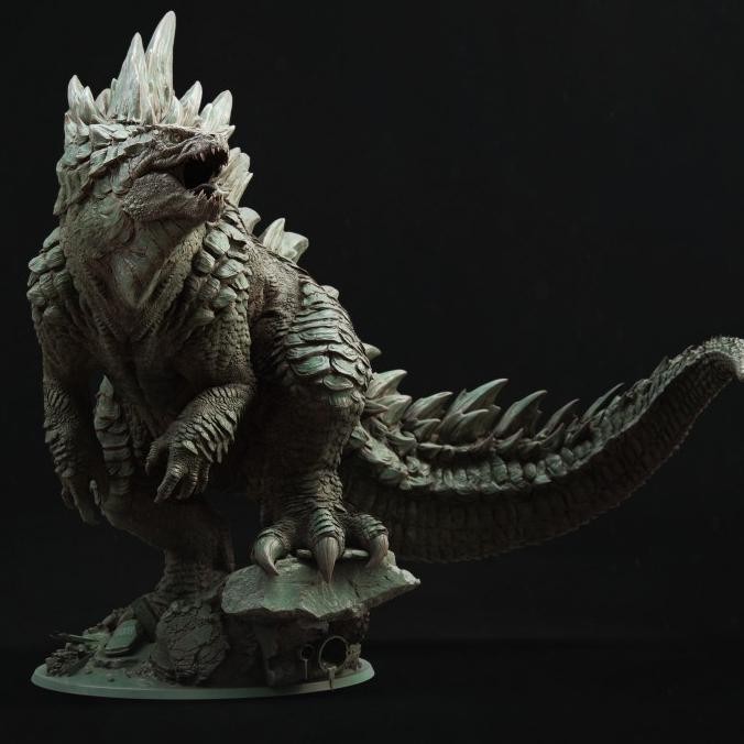 Tersedia Godzilla Figure Resin Kit Statue