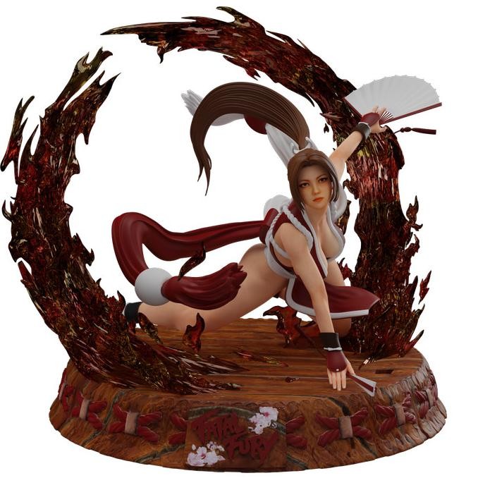 Tersedia Mai Shiranui Diorama Resin Kit Figure