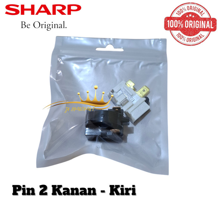 RELAY PTC OVERLOAD ORIGINAL KULKAS SHARP 2 PINTU / RILAY KULKAS SHARP 2 PINTU