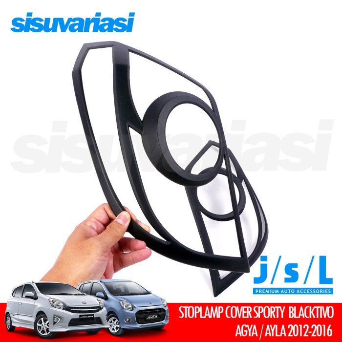 Agya Ayla Aksesoris JSL Cover List Stoplamp Lampu Belakang Sporty