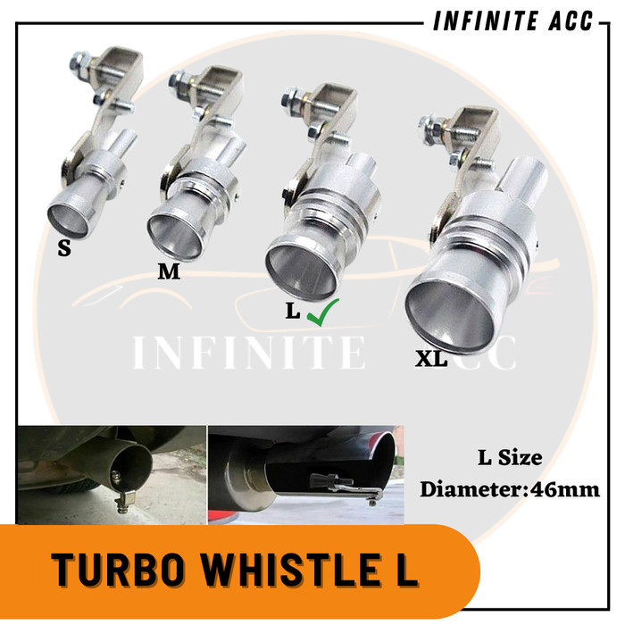 Fake Turbo Whistler Sound LARGE Muffler Mobil Racing Universal Modif