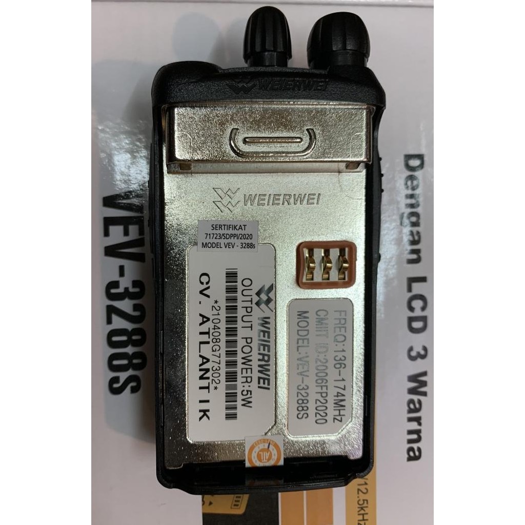 HT handy talky vev weirwei 3288s (3288) HT VEV-3288s weirwei