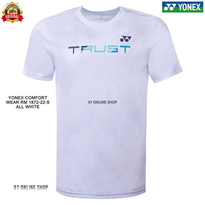 JERSEY / KAOS BADMINTON YONEX COMFORT WEAR 4 RM-S902-1872-22-S-PUTIH