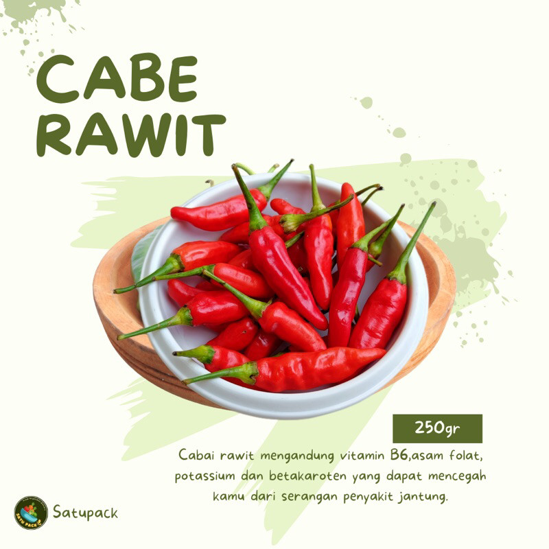 

CABE RAWIT FRESH ( SUDAH DI BERSIHKAN DAN DI SORTIR ) - 250gr