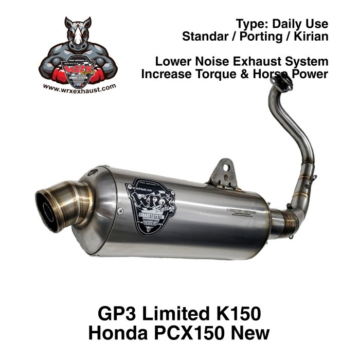 Knalpot WRX GP3 Limited K150 PCX150 New