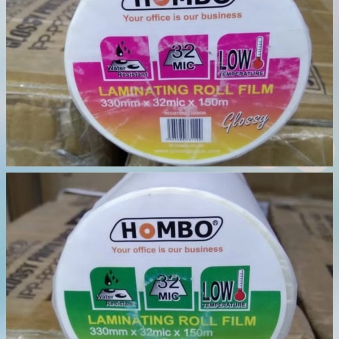 

Plastik Laminating Roll Doff/Matte 330mm x 150 Meter (Doff-Glossy)