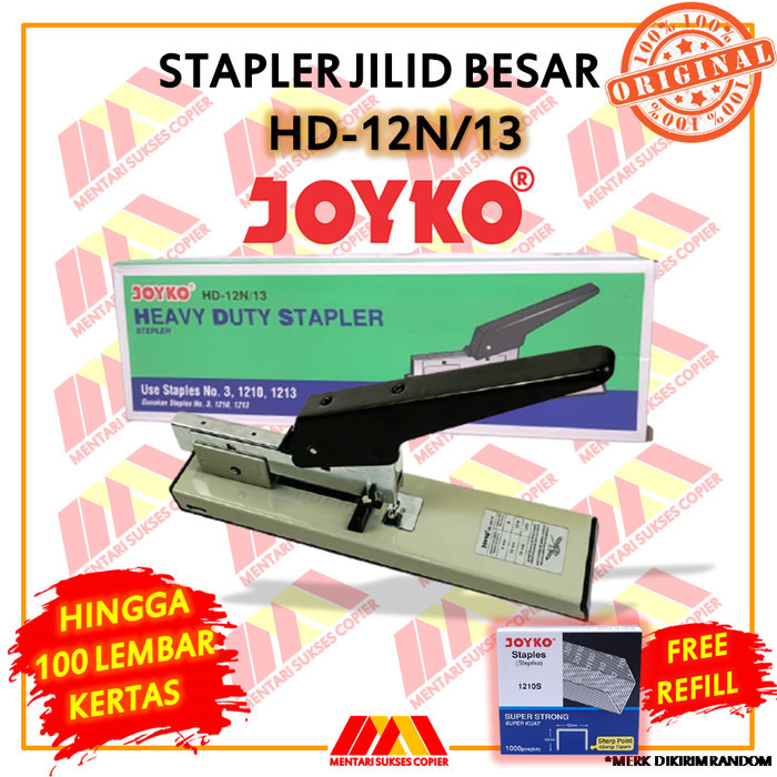 

STAPLER JILID JOYKO HD-12N/13 - STAPLES HEAVY DUTY - HEKTER TERMURAH