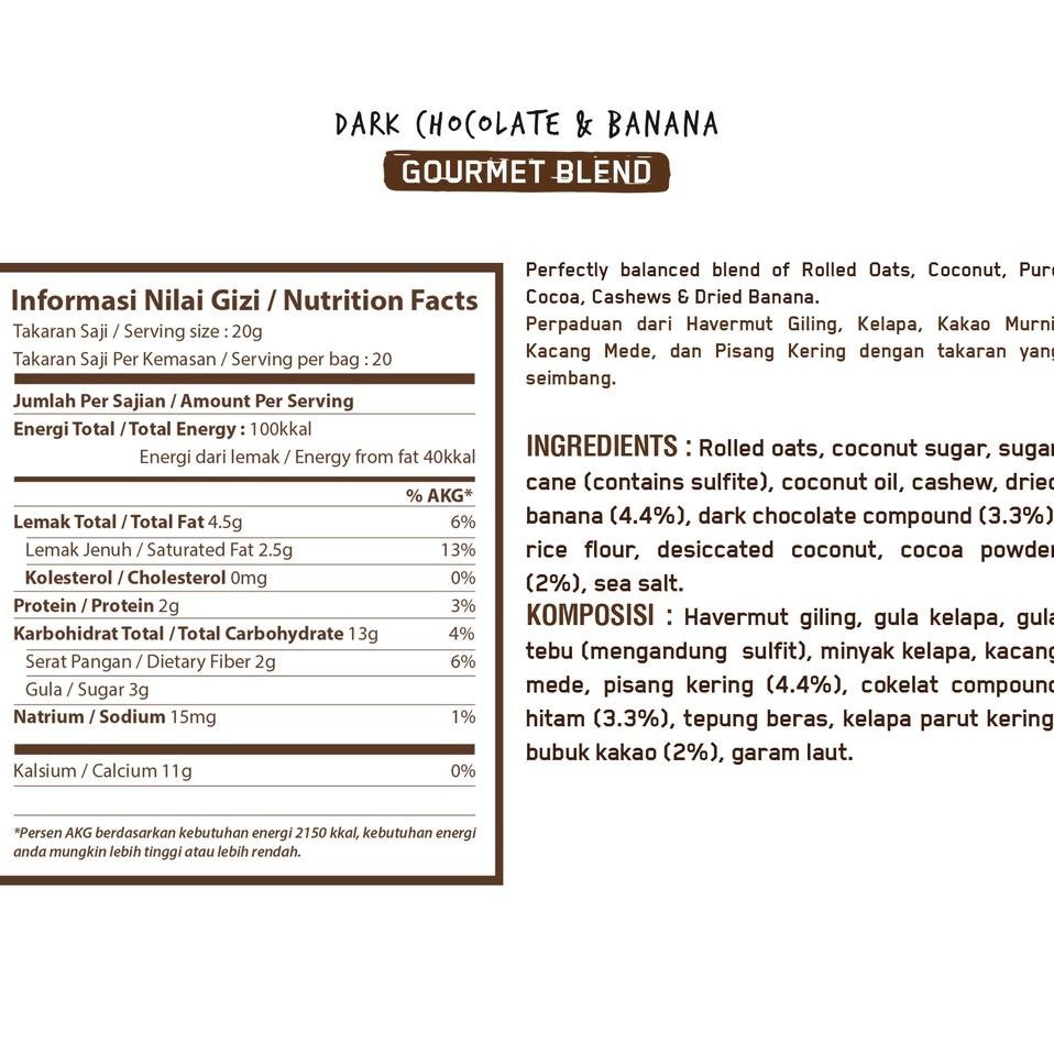 

Granola Creations - Chocolate & Banana 400G