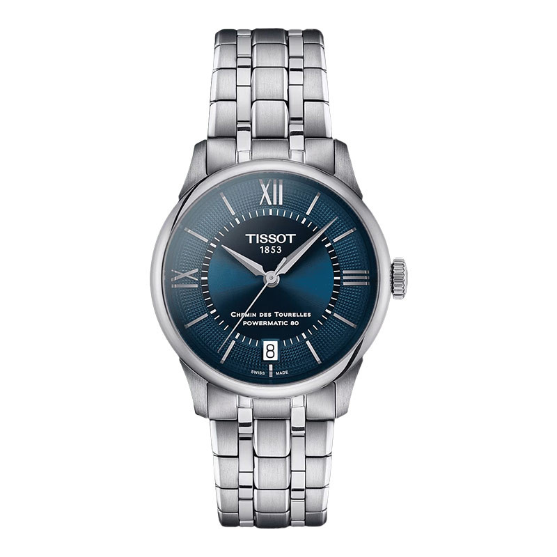 Jam Tangan Wanita Tissot Chemin Des Tourelles Powermatic 80 34mm T-Classic T139.207.11.048.00 Stainl