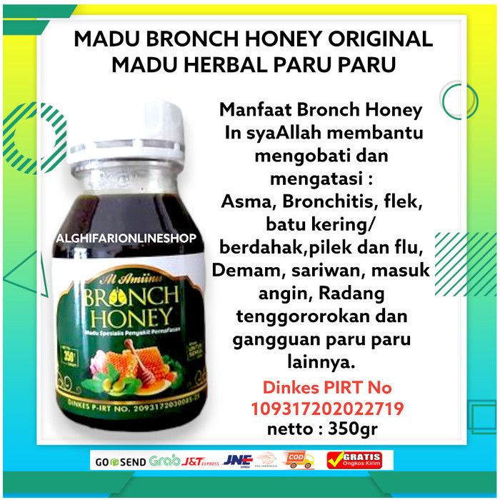 

Madu Bronch Honey ORIGINAL Madu untuk paru paru bronchitis pernafasan