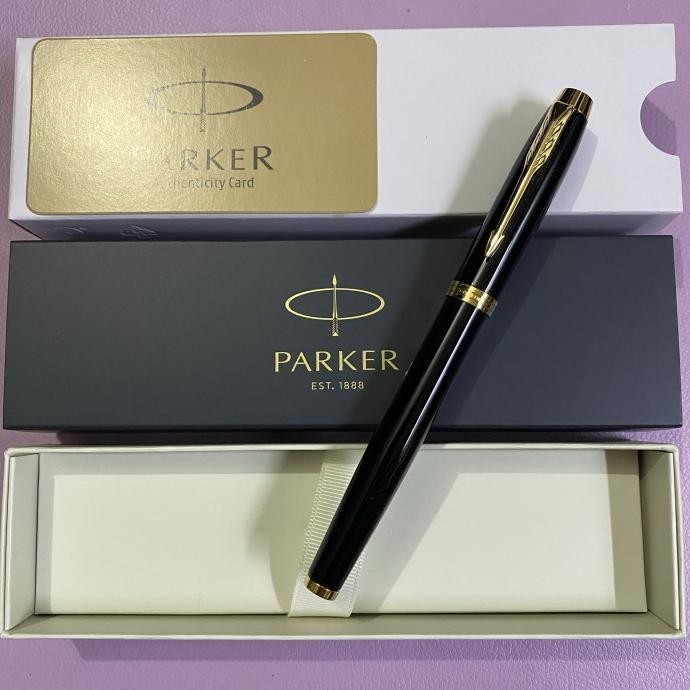 

BEBAS ONGKIR - Pulpen Parker IM Roller Ball Black LQ GT Original ( Klip Emas )