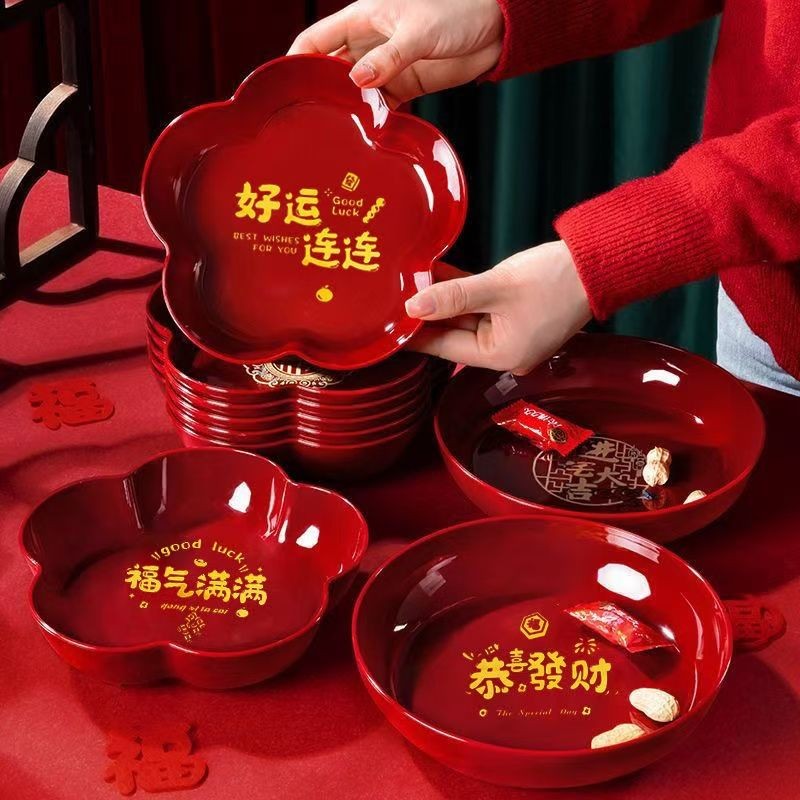 

Piring Buah Tahun Baru Penghangat Rumah Baru Piring Buah Makanan Ringan Piring Buah Kering