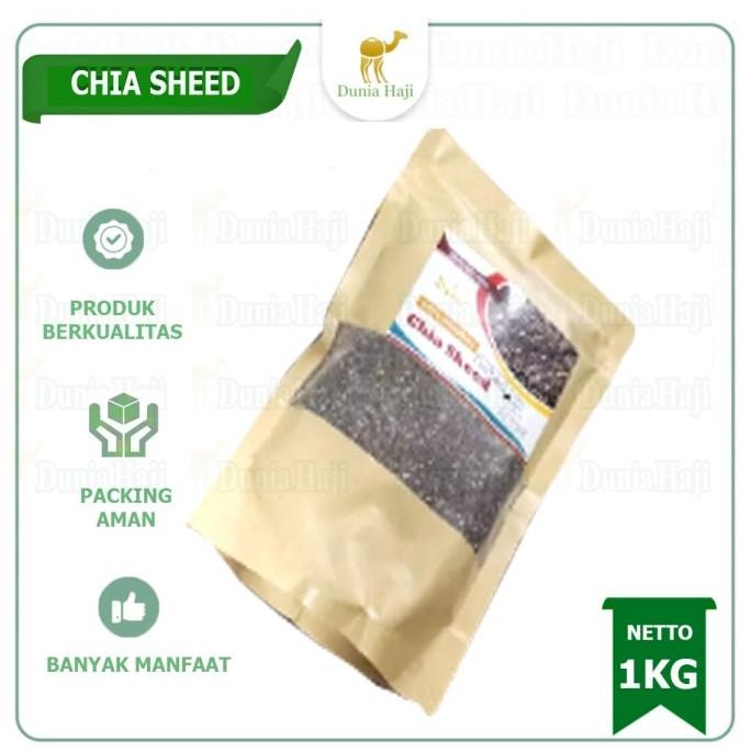 

Black Chia Seed Organic 1Kg Mexico/ Preum Chiaseed Hitam Untuk Diet