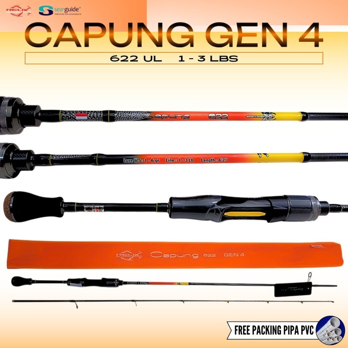 Joran Relix Nusantara CAPUNG 622 Ultralight 1-3 LB