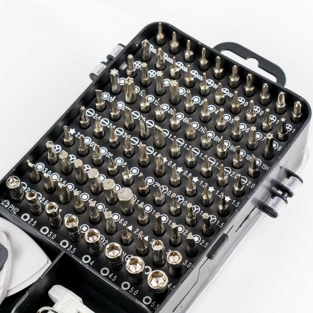 Taffware 115 in 1 Screwdriver Set Reparasi Smartphone Laptop Precision - 10817