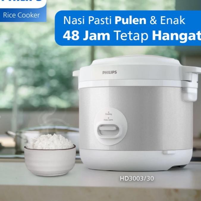 Philips Hd-3003 Rice Cooker / Magic Com 1.8 Liter (Anti Lengket)