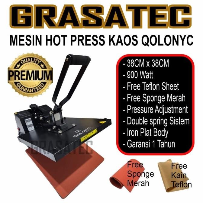 mesin press hidrolik MESIN PRESS KAOS SABLON 38X38 900 WATT AUL